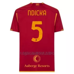 Camisola AS Roma Ndicka 5 Homem Equipamento 1ª 2023/24
