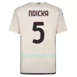 Camisola AS Roma Ndicka 5 Homem Equipamento 2ª 2023/24