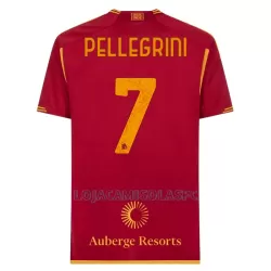 Camisola AS Roma Pellegrini 7 Homem Equipamento 1ª 2023/24