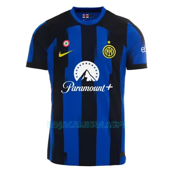 Camisola Inter Milan Lautaro Martinez 10 Criança Equipamento 1ª 2023/24