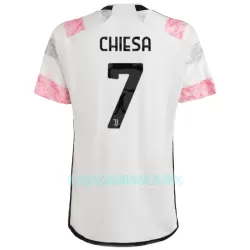 Camisola Juventus Chiesa 7 Criança Equipamento 2ª 2023/24