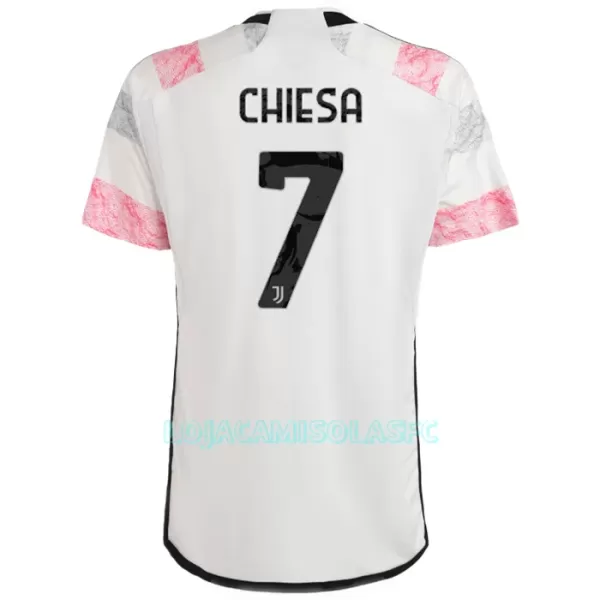 Camisola Juventus Chiesa 7 Criança Equipamento 2ª 2023/24