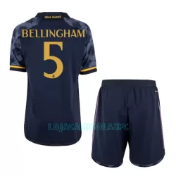 Camisola Real Madrid Bellingham 5 Criança Equipamento 2ª 2023/24