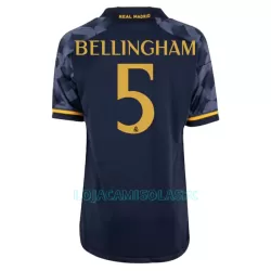 Camisola Real Madrid Bellingham 5 Criança Equipamento 2ª 2023/24