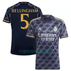 Camisola Real Madrid Bellingham 5 Homem Equipamento 2ª 2023/24 Camisola Real Madrid Bellingham 5 Homem Equipamento 2ª 2023/24