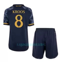 Camisola Real Madrid Kroos 8 Criança Equipamento 2ª 2023/24 Camisola Real Madrid Kroos 8 Criança Equipamento 2ª 2023/24