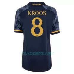 Camisola Real Madrid Kroos 8 Criança Equipamento 2ª 2023/24