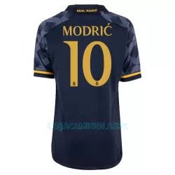 Camisola Real Madrid Modrić 10 Criança Equipamento 2ª 2023/24