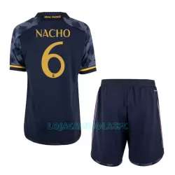 Camisola Real Madrid Nacho 6 Criança Equipamento 2ª 2023/24 Camisola Real Madrid Nacho 6 Criança Equipamento 2ª 2023/24