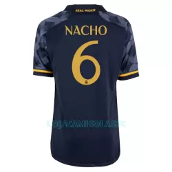 Camisola Real Madrid Nacho 6 Criança Equipamento 2ª 2023/24