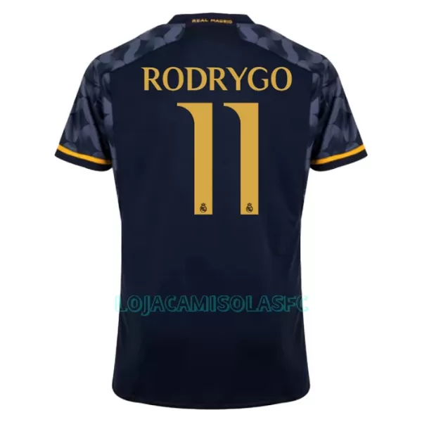 Camisola Real Madrid Rodrygo 11 Homem Equipamento 2ª 2023/24