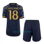 Camisola Real Madrid Tchouaméni 18 Criança Equipamento 2ª 2023/24