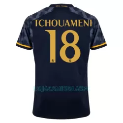 Camisola Real Madrid Tchouaméni 18 Homem Equipamento 2ª 2023/24