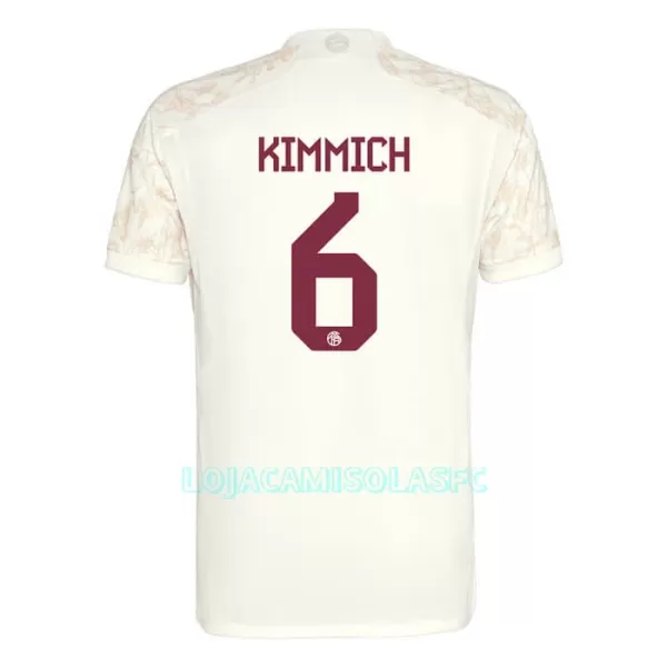 Camisola FC Bayern de Munique Kimmich 6 Champions League Criança Equipamento 3ª 2023/24