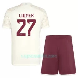 Camisola FC Bayern de Munique Laimer 27 Champions League Criança Equipamento 3ª 2023/24 Camisola FC Bayern de Munique Laimer 27 Champions League Criança Equipamento 3ª 2023/24