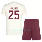 Camisola FC Bayern de Munique Müller 25 Champions League Criança Equipamento 3ª 2023/24
