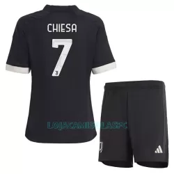 Camisola Juventus Chiesa 7 Criança Equipamento 3ª 2023/24 Camisola Juventus Chiesa 7 Criança Equipamento 3ª 2023/24