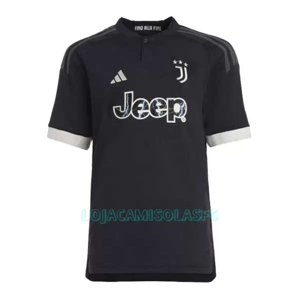 Camisola Juventus Chiesa 7 Criança Equipamento 3ª 2023/24