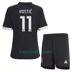 Camisola Juventus Kostic 11 Criança Equipamento 3ª 2023/24 Camisola Juventus Kostic 11 Criança Equipamento 3ª 2023/24