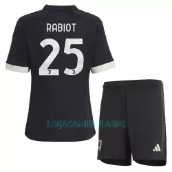 Camisola Juventus Rabiot 25 Criança Equipamento 3ª 2023/24