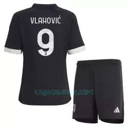 Camisola Juventus Vlahovic 9 Criança Equipamento 3ª 2023/24
