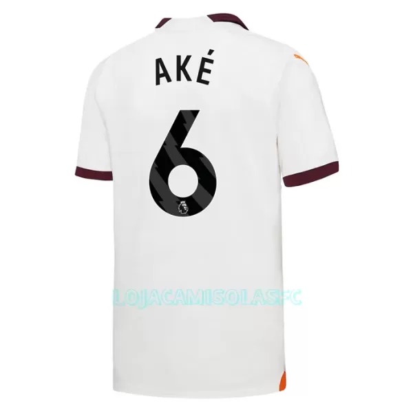 Camisola Manchester City Ake 6 Criança Equipamento 2ª 2023/24