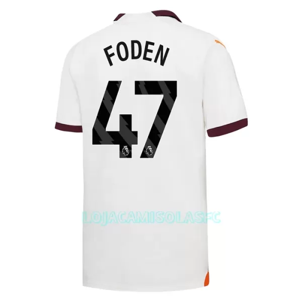 Camisola Manchester City Foden 47 Criança Equipamento 2ª 2023/24