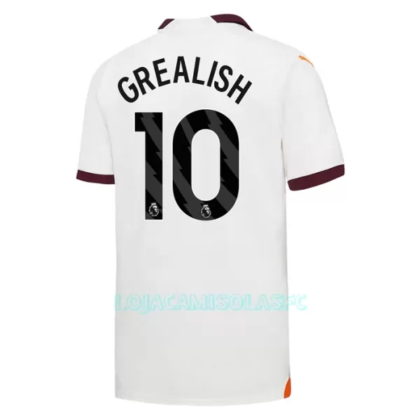 Camisola Manchester City Grealish 10 Criança Equipamento 2ª 2023/24