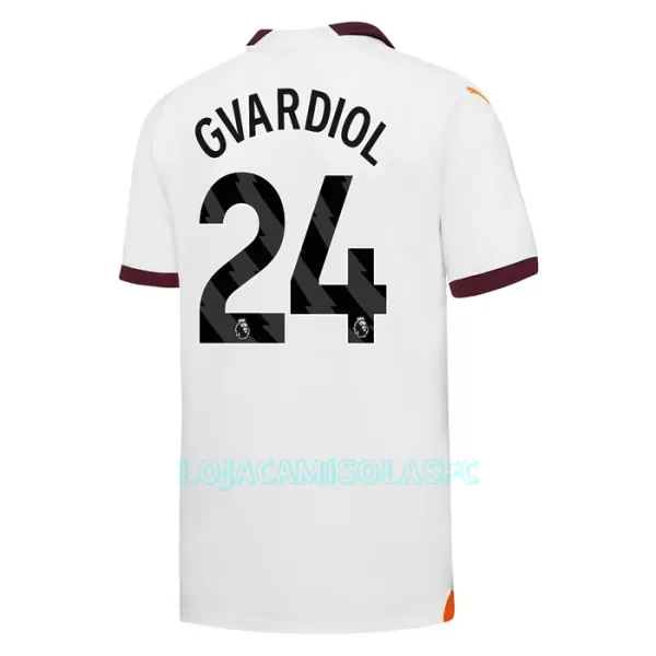 Camisola Manchester City Gvardiol 24 Criança Equipamento 2ª 2023/24