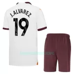 Camisola Manchester City J. Alvarez 19 Criança Equipamento 2ª 2023/24