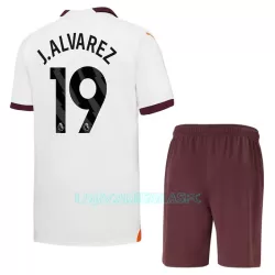 Camisola Manchester City J. Alvarez 19 Criança Equipamento 2ª 2023/24