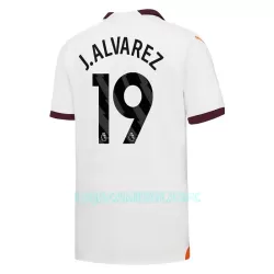 Camisola Manchester City J. Alvarez 19 Criança Equipamento 2ª 2023/24