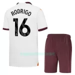 Camisola Manchester City Rodrigo 16 Criança Equipamento 2ª 2023/24