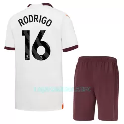 Camisola Manchester City Rodrigo 16 Criança Equipamento 2ª 2023/24 Camisola Manchester City Rodrigo 16 Criança Equipamento 2ª 2023/24
