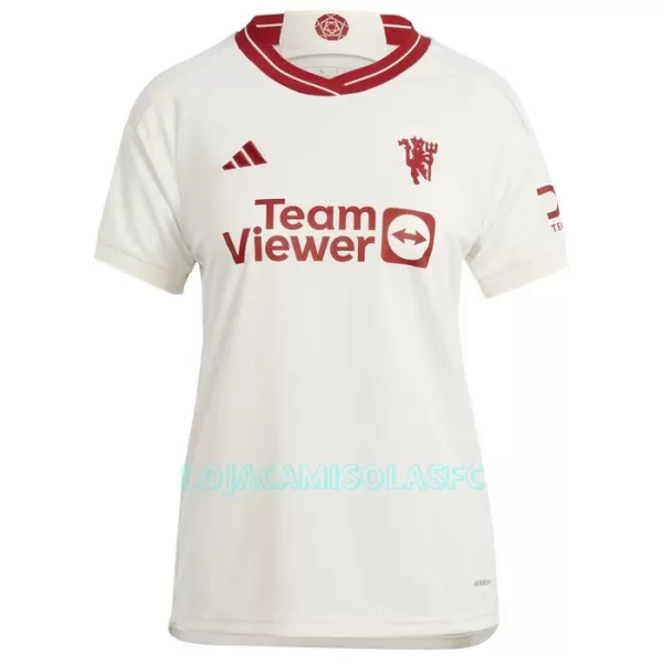 Camisola Manchester United Bruno Fernandes 8 Mulher Equipamento 3ª 2023/24