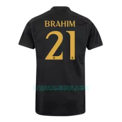 Camisola Real Madrid Brahim 21 Homem Equipamento 3ª 2023/24 Camisola Real Madrid Brahim 21 Homem Equipamento 3ª 2023/24