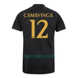 Camisola Real Madrid Camavinga 12 Homem Equipamento 3ª 2023/24 Camisola Real Madrid Camavinga 12 Homem Equipamento 3ª 2023/24