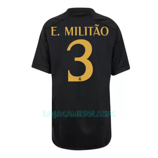 Camisola Real Madrid E. Militão 3 Criança Equipamento 3ª 2023/24