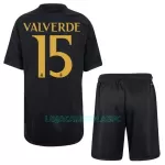 Camisola Real Madrid Valverde 15 Criança Equipamento 3ª 2023/24