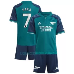 Camisola Arsenal Saka 7 Criança Equipamento 3ª 2023/24 Camisola Arsenal Saka 7 Criança Equipamento 3ª 2023/24