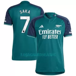 Camisola Arsenal Saka 7 Homem Equipamento 3ª 2023/24 Camisola Arsenal Saka 7 Homem Equipamento 3ª 2023/24