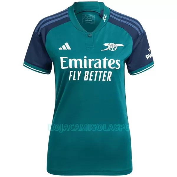 Camisola Arsenal Saka 7 Mulher Equipamento 3ª 2023/24