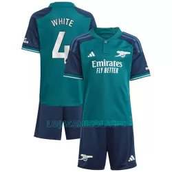 Camisola Arsenal White 4 Criança Equipamento 3ª 2023/24 Camisola Arsenal White 4 Criança Equipamento 3ª 2023/24