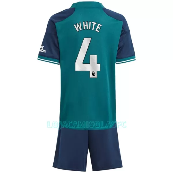 Camisola Arsenal White 4 Criança Equipamento 3ª 2023/24