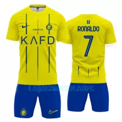 Camisola AL NASSR Ronaldo 7 Criança Equipamento 1ª 2023/24 Camisola AL NASSR Ronaldo 7 Criança Equipamento 1ª 2023/24