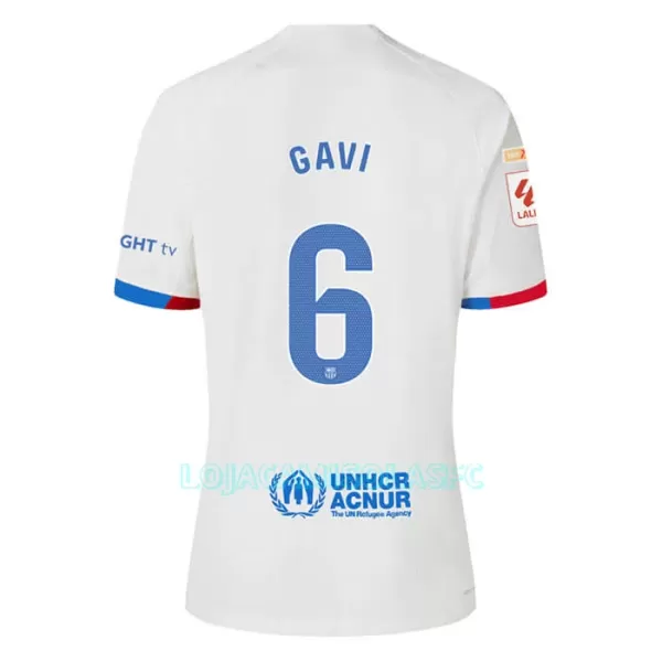 Camisola FC Barcelona Gavi 6 Criança Equipamento 2ª 2023/24