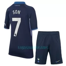 Camisola Tottenham Hotspur Son 7 Criança Equipamento 2ª 2023/24 Camisola Tottenham Hotspur Son 7 Criança Equipamento 2ª 2023/24