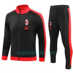Casaco de Treino Conjunto AC Milan Homem 2023/24 Preta Casaco de Treino Conjunto AC Milan Homem 2023/24 Preta