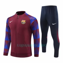 Casaco de Treino Conjunto FC Barcelona Homem Quarto-Zíper 2023/24 Vermelha Casaco de Treino Conjunto FC Barcelona Homem Quarto-Zíper 2023/24 Vermelha