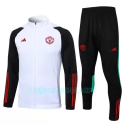 Casaco de Treino Conjunto Manchester United Homem 2023/24 Branca Casaco de Treino Conjunto Manchester United Homem 2023/24 Branca